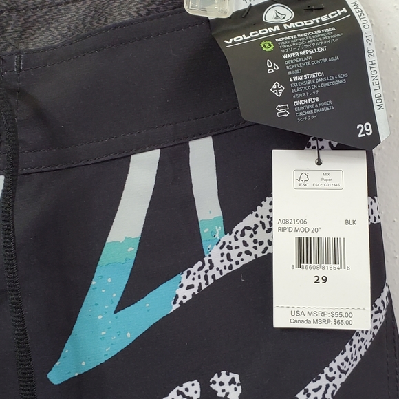 NWT Volcom RIP'D MOD TRUNKS NWT - Picture 3 of 14